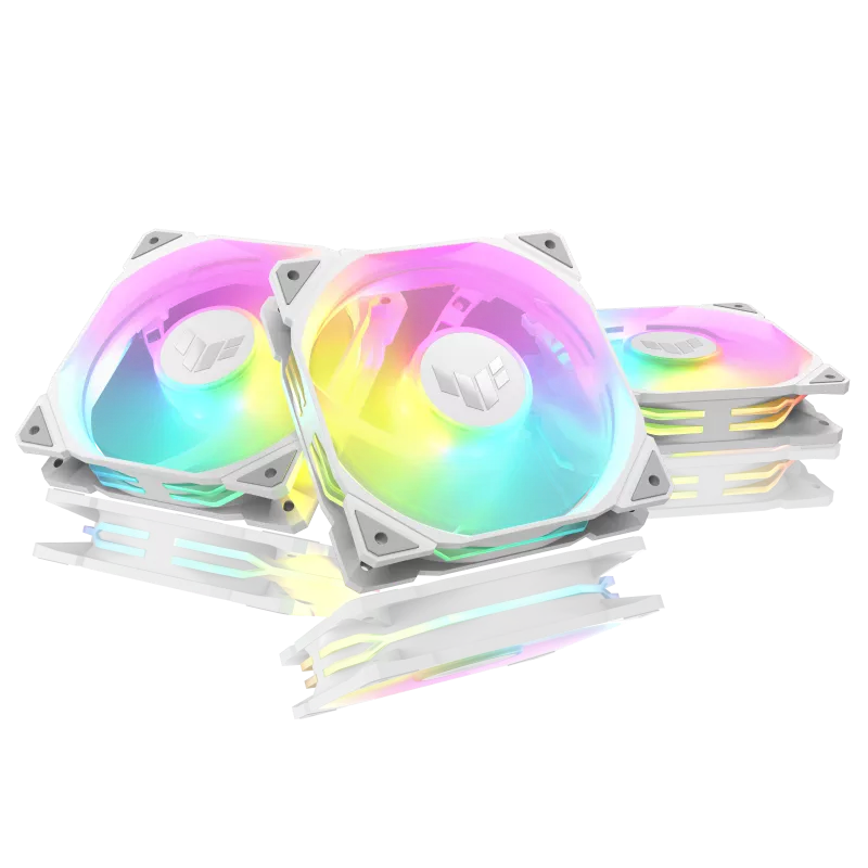 ASUS TUF Gaming TR120 ARGB Reverse Blade Fan. 120mm 3in1 Fan White ASUS TUF Gaming TR120 ARGB Reverse Blade Fan. 120mm 3in1 Fan White
